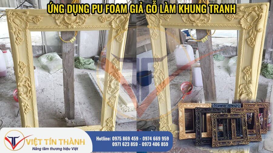 pu foam cứng hệ giả gỗ